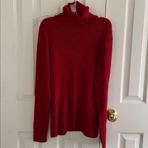 Red Long Sleeve Turtleneck